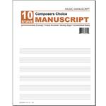 10 Stave Manuscript Paper