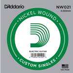 D'Addario Nickel Wound Electric Guitar Single String .021