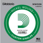 D'Addario Nickel Wound Electric Guitar Single String .026