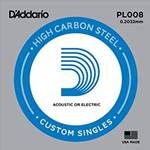 D'Addario Plain Steel Single Guitar String .008