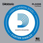 D'Addario Plain Steel Single Guitar String .0095