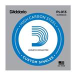D'Addario Plain Steel Single Guitar String .013