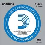 D'Addario Plain Steel Single Guitar String .014