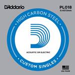 D'Addario Plain Steel Single Guitar String .018