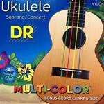 DR Soprano/Concert Ukulele Multi-Color Nylon Strings