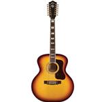 Guild USA F-512E Maple Antique Burst Jumbo 12-String Acoustic Guitar