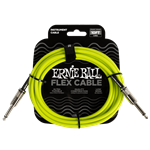 Ernie Ball 10' Flex Instrument Cable Straight/Straight - Green