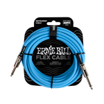 Ernie Ball 20' Flex Instrument Cable Straight/Straight - Blue