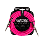 Ernie Ball 20' Flex Instrument Cable Straight/Straight - Pink