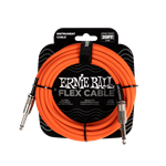 Ernie Ball 20' Flex Instrument Cable Straight/Straight - Orange