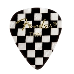 Fender 351 Checkered Picks 12 Pack Thin