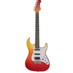 Jet JS600 Electric Guitar Transparent Red