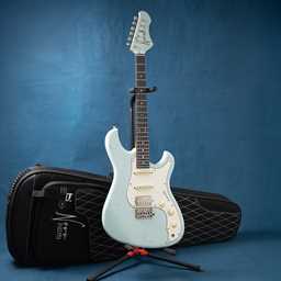 Novo Idris HSS Sonic Blue Electric Guitar