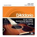 D'Addario EFT15 Flat Top Acoustic Strings 10-47