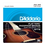D'Addario EFT16 Flat Top Acoustic Strings 12-53