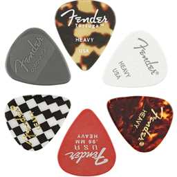 Fender Material Medley Heavy Picks - 6 Pack