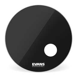 EVANS BD20RB EQ3 Resonant Black Bass Drum Head, 20 Inch