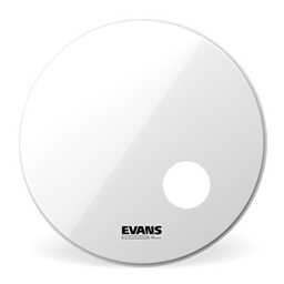 EVANS BD20RSW EQ3 Resonant Smooth White Bass Drum Head, 20 Inch