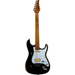 Jet JS-800-RLC-BK Relic Electric Guitar - Black