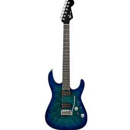 Charvel Pro-Mod Plus DK24 HH 2PT EB QM, Ebony Fingerboard - Chlorine Burst