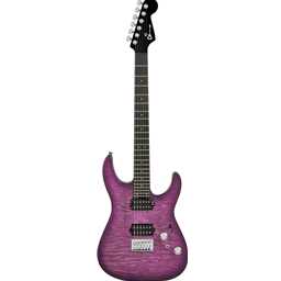 Charvel Pro-Mod Plus DK24 HH HT EB QM, Ebony Fingerboard - Violet Radiance