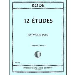 12 Etudes for Violin Solo - Rode