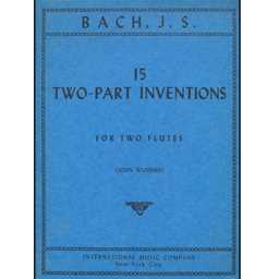15 Two Part Inventions for 2 Flutes BWV 772-786 - JS Bach