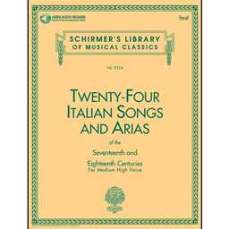 24 Italian Songs & Arias Medium High Voice – Book with Online Audio