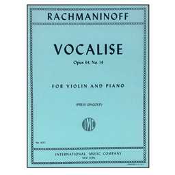 Rachmaninoff - Vocalise Op 34 No 14 - Violin & Piano