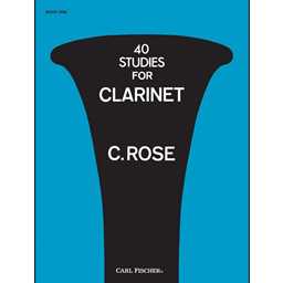 Rose Forty Studies Clarinet - Book 1