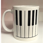 Piano Keyboard Mug White
