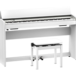 Roland F701 Digital Piano & Bench White