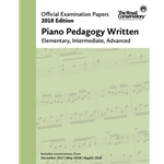 RCM 2018 Official Exam Papers Piano Pedagogy Written