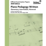 RCM 2020 Official Exam Papers Piano Pedagogy Written