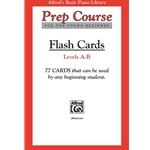Alfred's Basic Piano Prep Course: Flash Cards Levels A & B