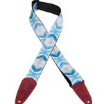 Levy's 2" Sublimation Printed Blue Guitar Strap
