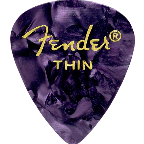 Fender 351 Pick Purple Moto Thin (12 Pack)
