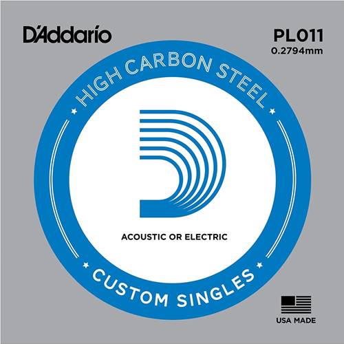 D'Addario Plain Steel Single Guitar String .011