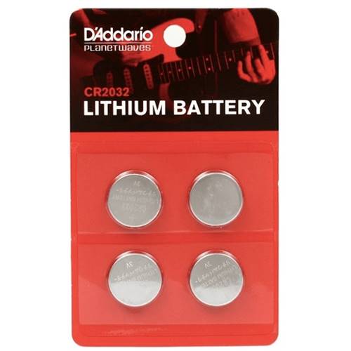 Planet Waves CR2032 Lithium Battery 4 Pack
