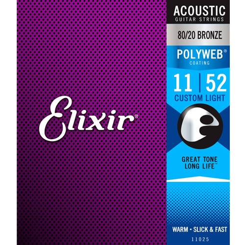 Elixir Polyweb Acoustic Strings 11-52