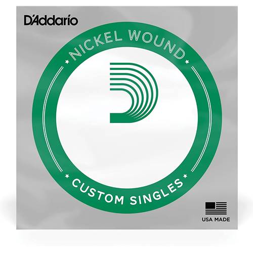 D'Addario Nickel Wound Electric Guitar Single String .028