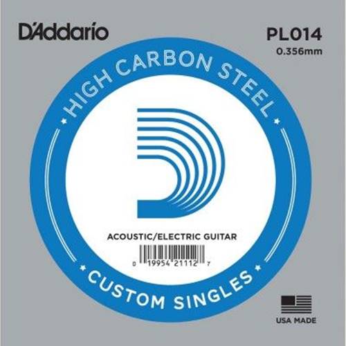 D'Addario Plain Steel Single Guitar String .014