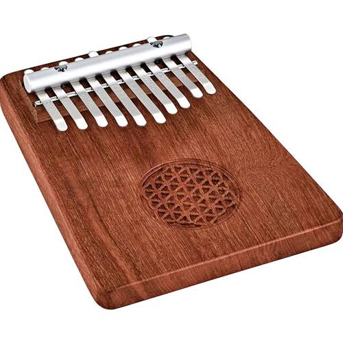 Meinl Sonic Energy Solid Kalimba, C Major, 10-Notes, Flower Of Life Symbol