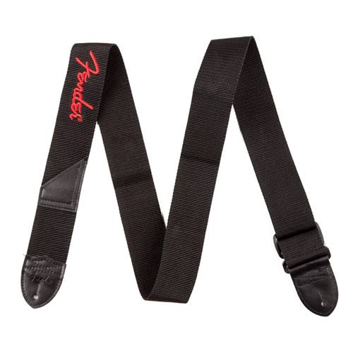 Fender Logo Guitar Strap Black/Red