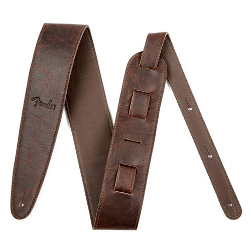 Fender Artisan Crafted Leather Guitar Strap, 2.5" Brown