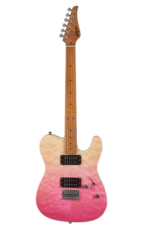 Jet JT450-QT Transparent Pink Electric Guitar