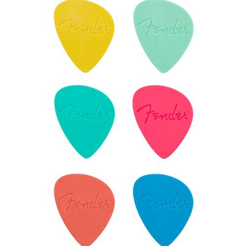 Fender Offset Guitar Picks Multi Color (6)