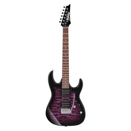 Ibanez GRX70QATVT Gio RX Series Electric Guitar-Transparent Violet Sunburst