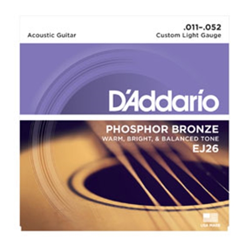 D'Addario EJ26 Acoustic Guitar Strings 11-52