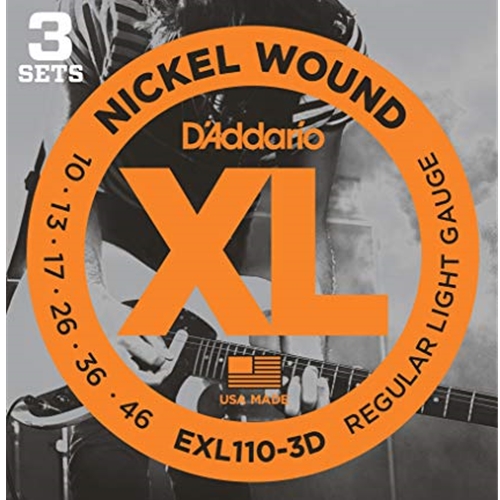 D'Addario EXL110 Electric Strings 3-Pack